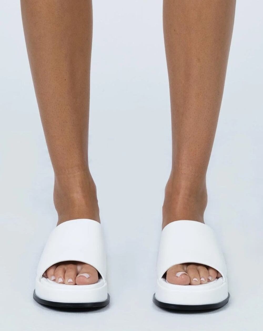 Princess Polly Women's Y2K Chunky Platform Slip-on Square Open Toe Slide Sandals